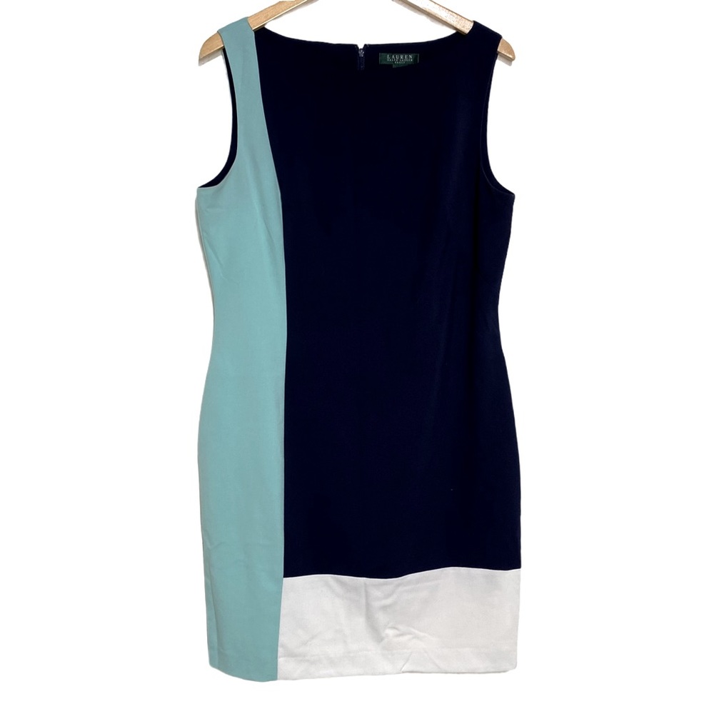 EUC Ralph Lauren color block dress
